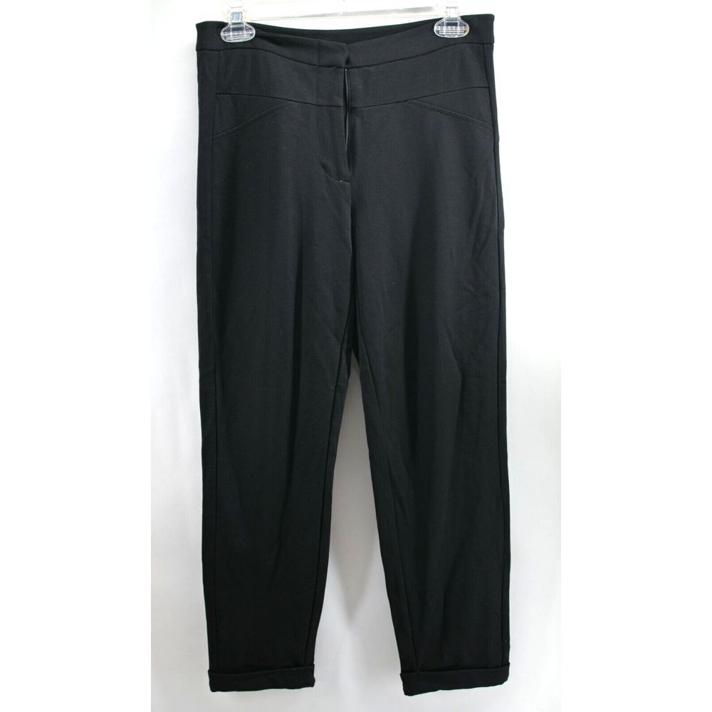 H By Halston Women‎ Black Dress Pants 4 Machine Wash Career Work Dressy